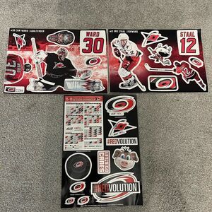Cam Ward #30 Eric Staal Carolina hurricanes Posters & Sticker Decals sheets RARE